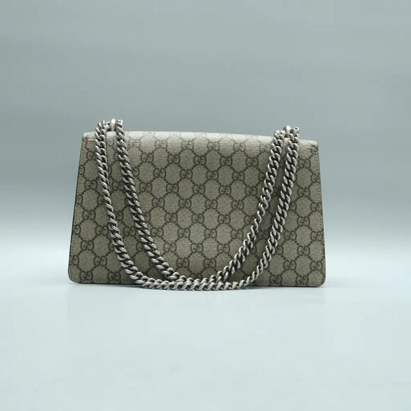 GUCCI Dionysus Brown Canvas Shoulder Bag 1004-021325 - Picture 2 of 12